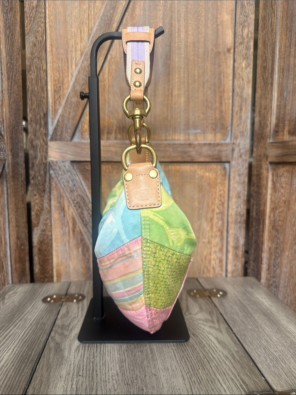 Coach Vintage Y2K Patchwork Shoulder Hobo RARE & Hard to Find! - Picture 3 of 16